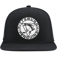 Pittsburgh Penguins Mitchell & Ness Team Snapback Hat - Black | US 201873231