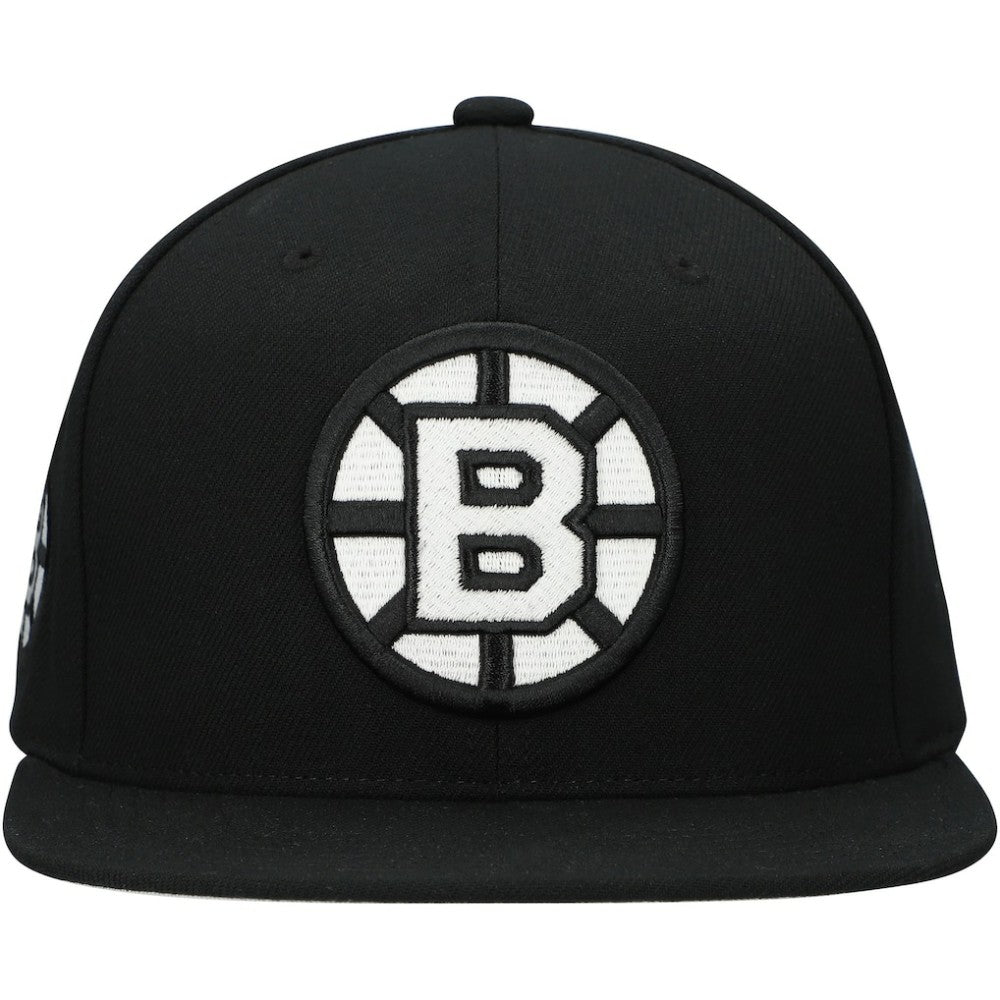 Boston Bruins Mitchell & Ness Team Snapback Hat - Black | US 201873246