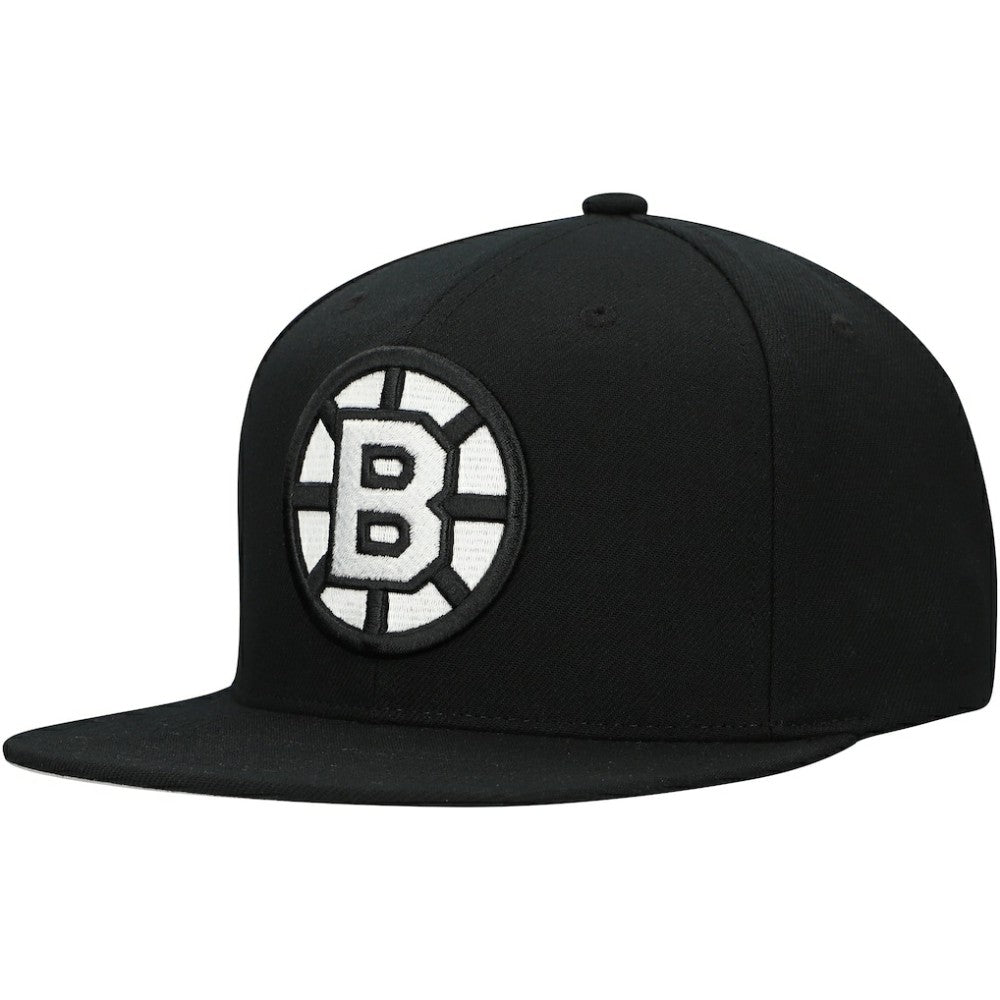 Boston Bruins Mitchell & Ness Team Snapback Hat - Black | US 201873246