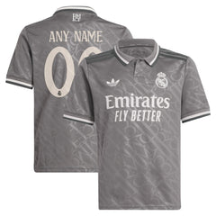 Real Madrid Originals Youth 2024/25 Third Replica Custom Jersey Charcoal - Adidas cheap