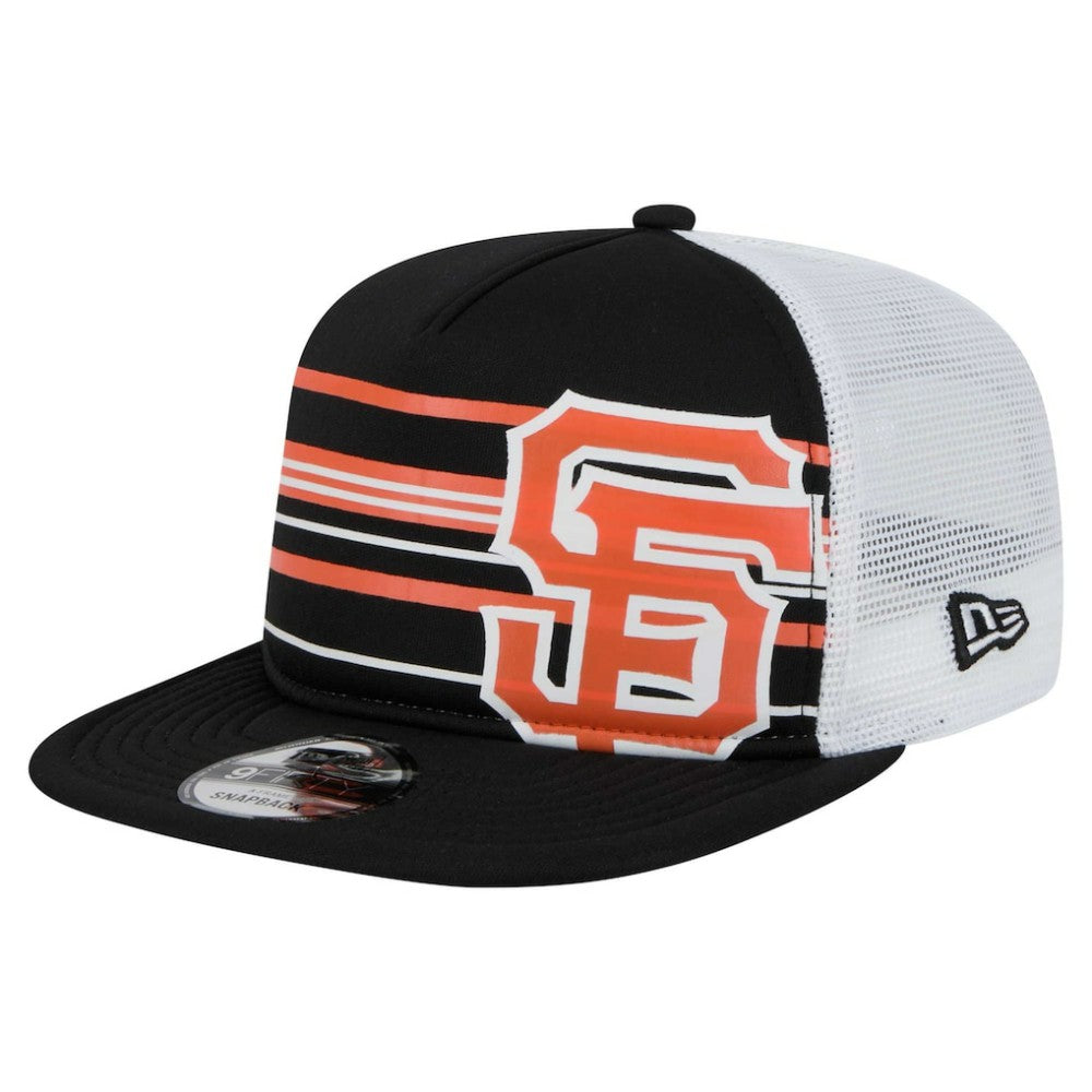 San Francisco Giants New Era 9FIFTY A-Frame Trucker Snapback Hat - Black Hats
