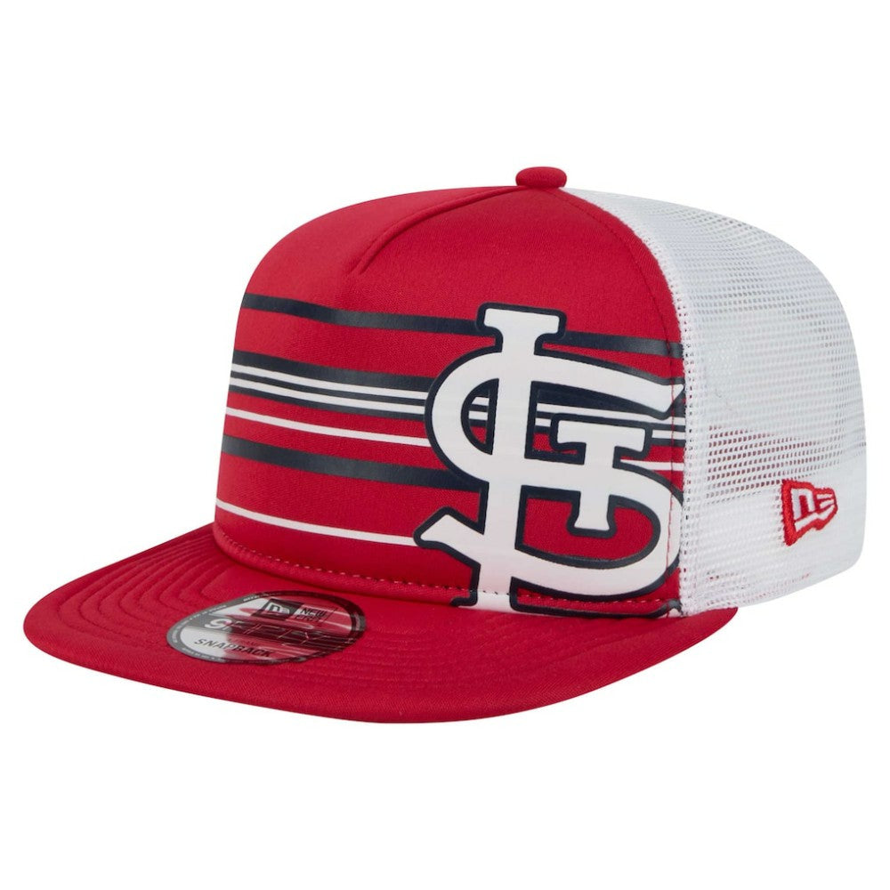 St. Louis Cardinals New Era 9FIFTY A-Frame Trucker Snapback Hat - Red Hats