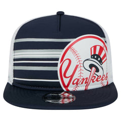 New York Yankees New Era 9FIFTY A-Frame Trucker Snapback Hat - Navy Hats