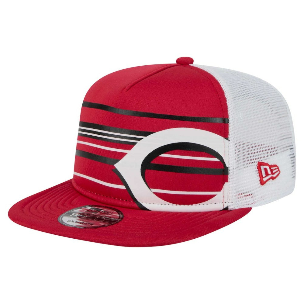 Cincinnati Reds New Era 9FIFTY A-Frame Trucker Snapback Hat - Red Hats