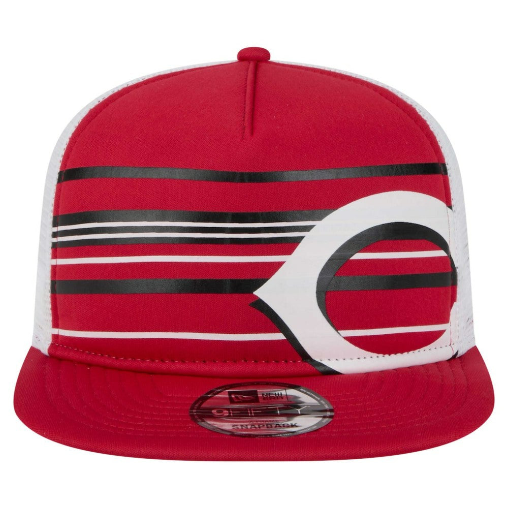 Cincinnati Reds New Era 9FIFTY A-Frame Trucker Snapback Hat - Red Hats