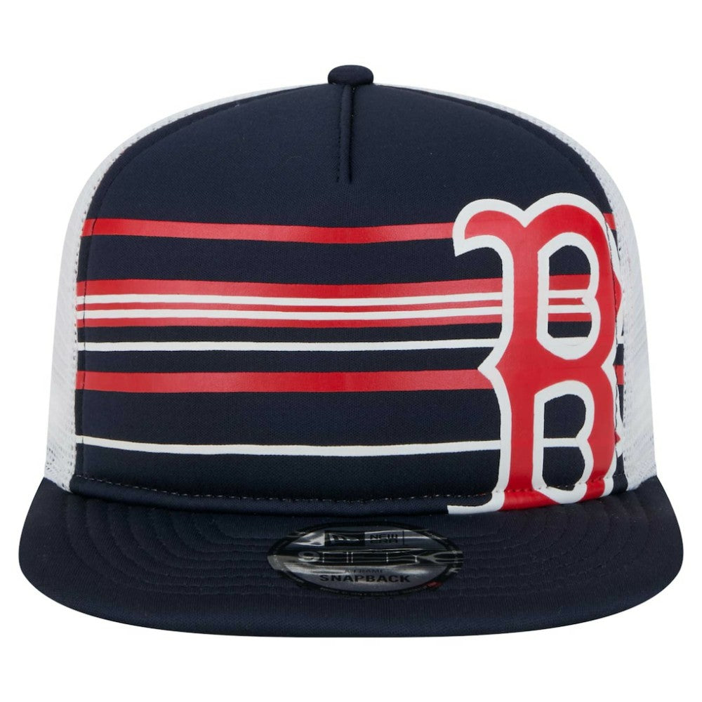 Boston Red Sox New Era 9FIFTY A-Frame Trucker Snapback Hat - Navy Hats