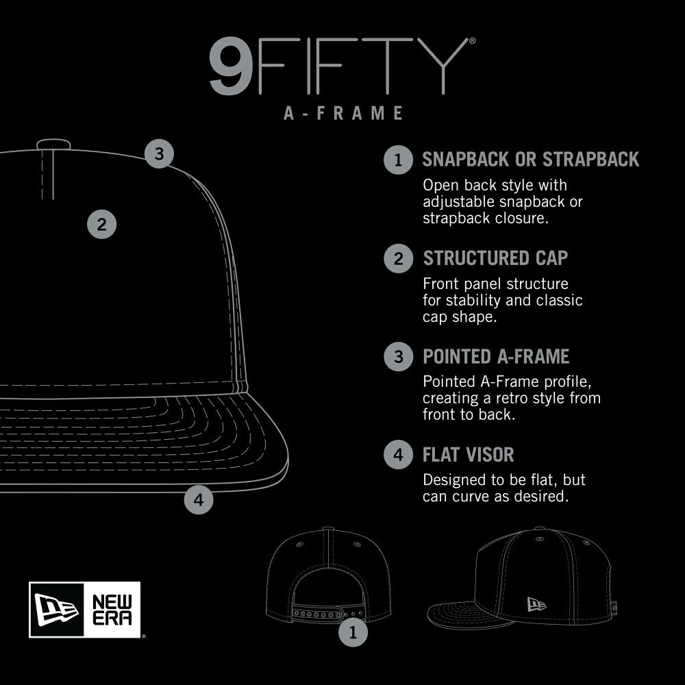 Los Angeles Angels New Era 9FIFTY A-Frame Trucker Snapback Hat - Red Hats