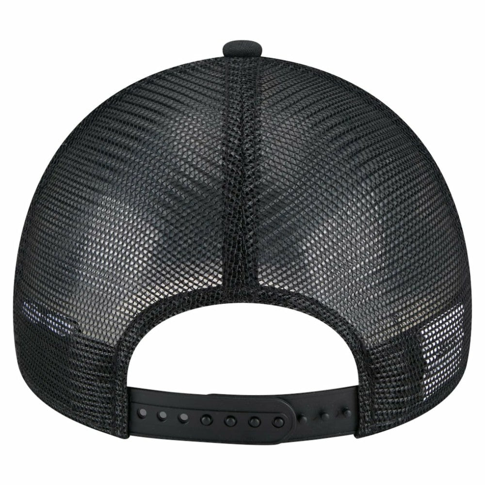 Atlanta Braves New Era 9FORTY A-Frame Trucker Adjustable Hat - Black Hats