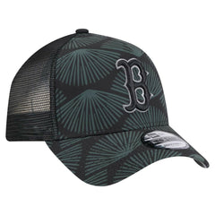 Boston Red Sox New Era 9FORTY A-Frame Trucker Adjustable Hat - Black Hats