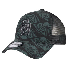 San Diego Padres New Era 9FORTY A-Frame Trucker Adjustable Hat - Black Hats