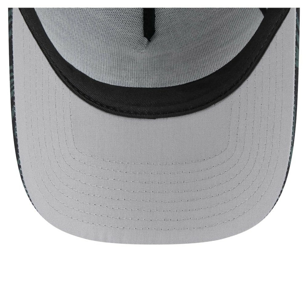 New York Mets New Era 9FORTY A-Frame Trucker Adjustable Hat - Black Hats