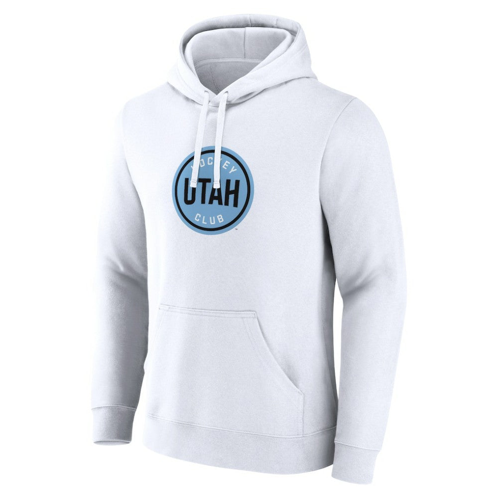 Utah Mammoth Fanatics Draft Logo Pullover Hoodie - White | US 201875541