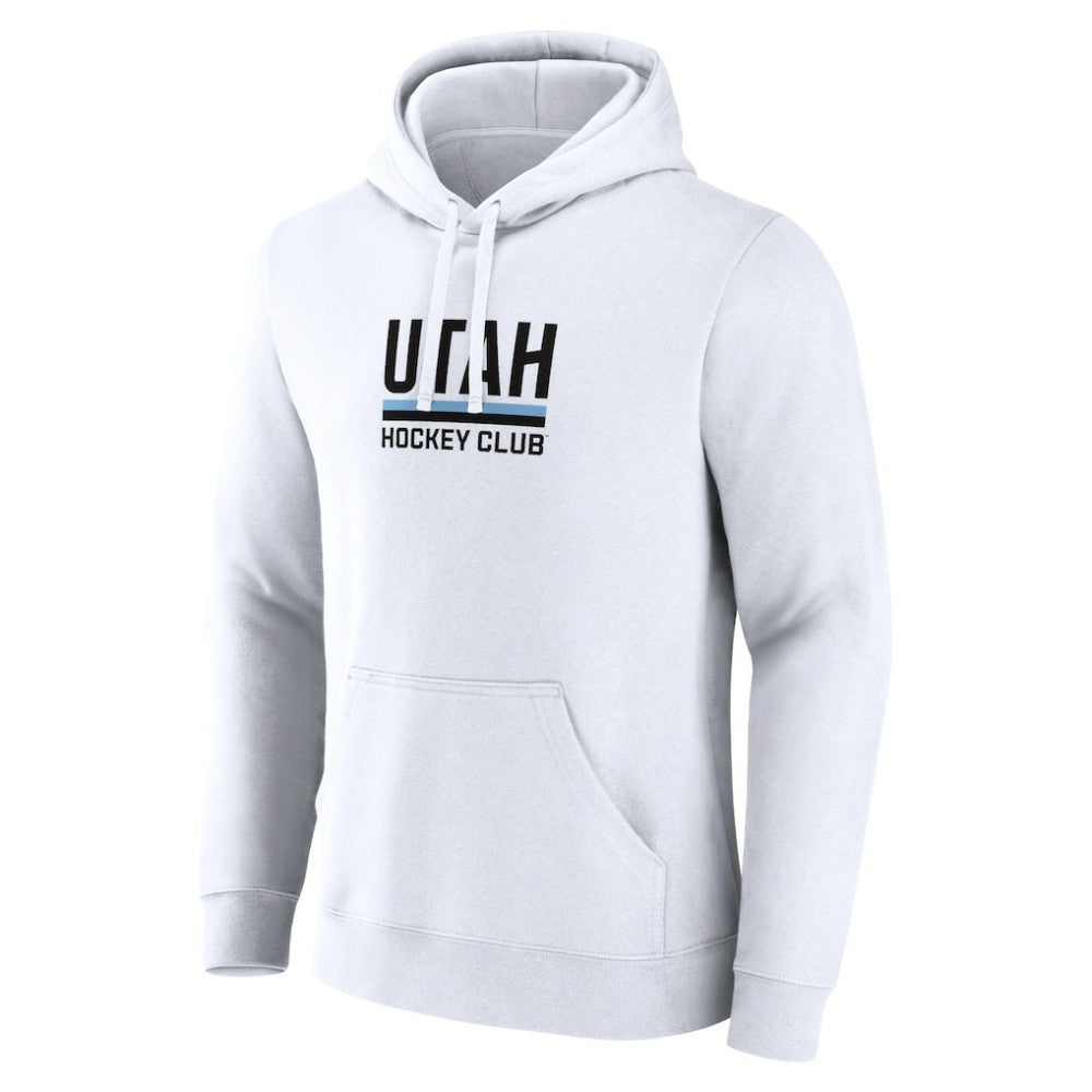 Utah Mammoth Fanatics Secondary Logo Pullover Hoodie - White | US 201875543