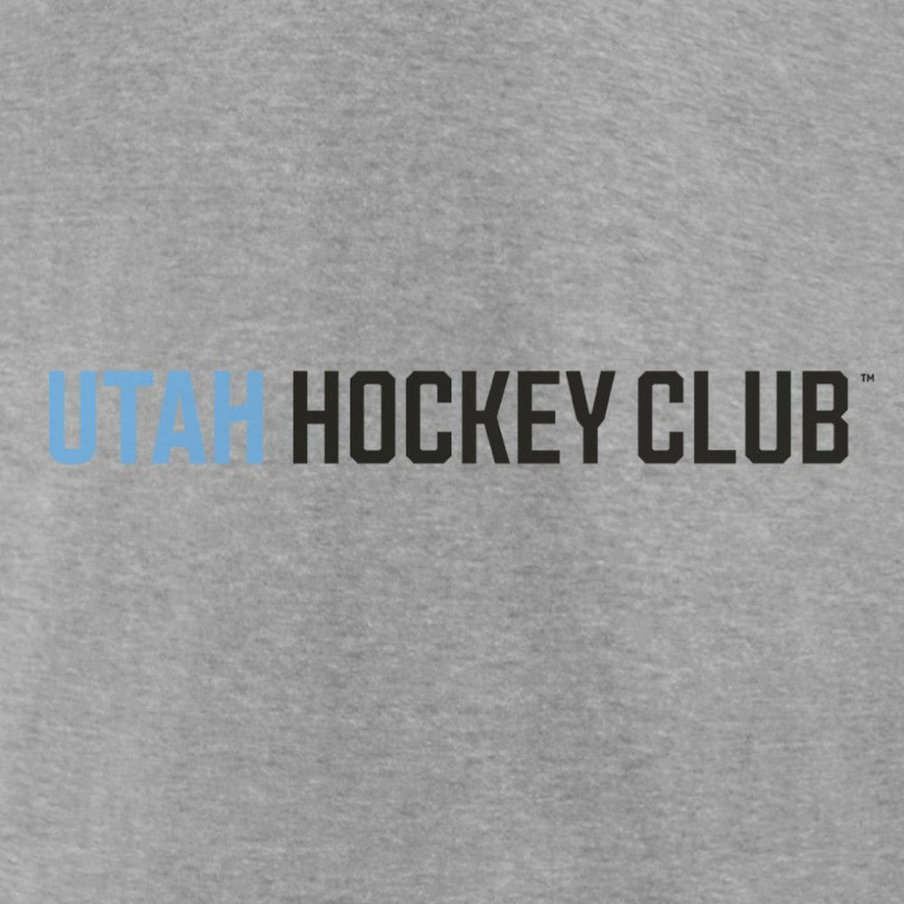 Utah Mammoth Fanatics Wordmark Logo Fleece Pullover Hoodie - Heather Gray | US 201875544