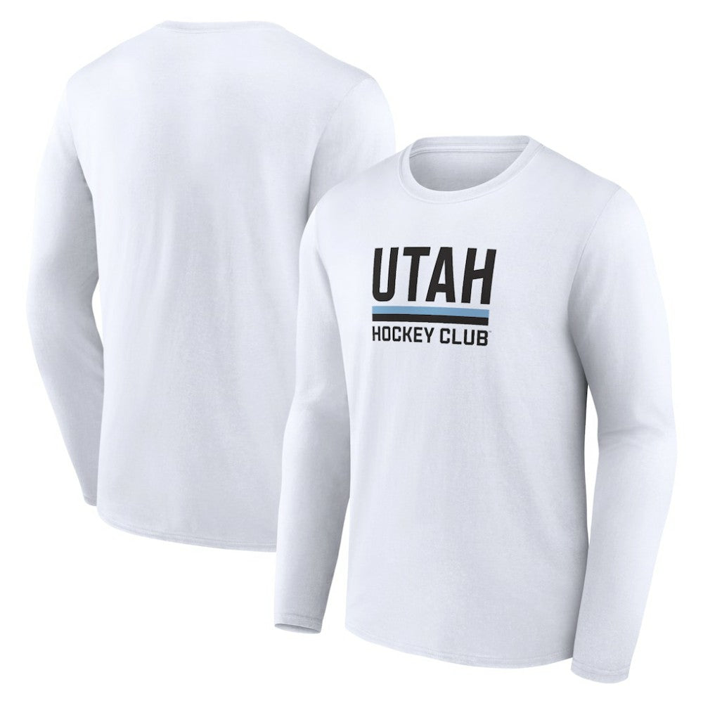Utah Mammoth Fanatics Secondary Logo Long Sleeve T-Shirt - White | US 201875550