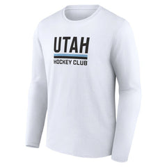 Utah Mammoth Fanatics Secondary Logo Long Sleeve T-Shirt - White | US 201875550