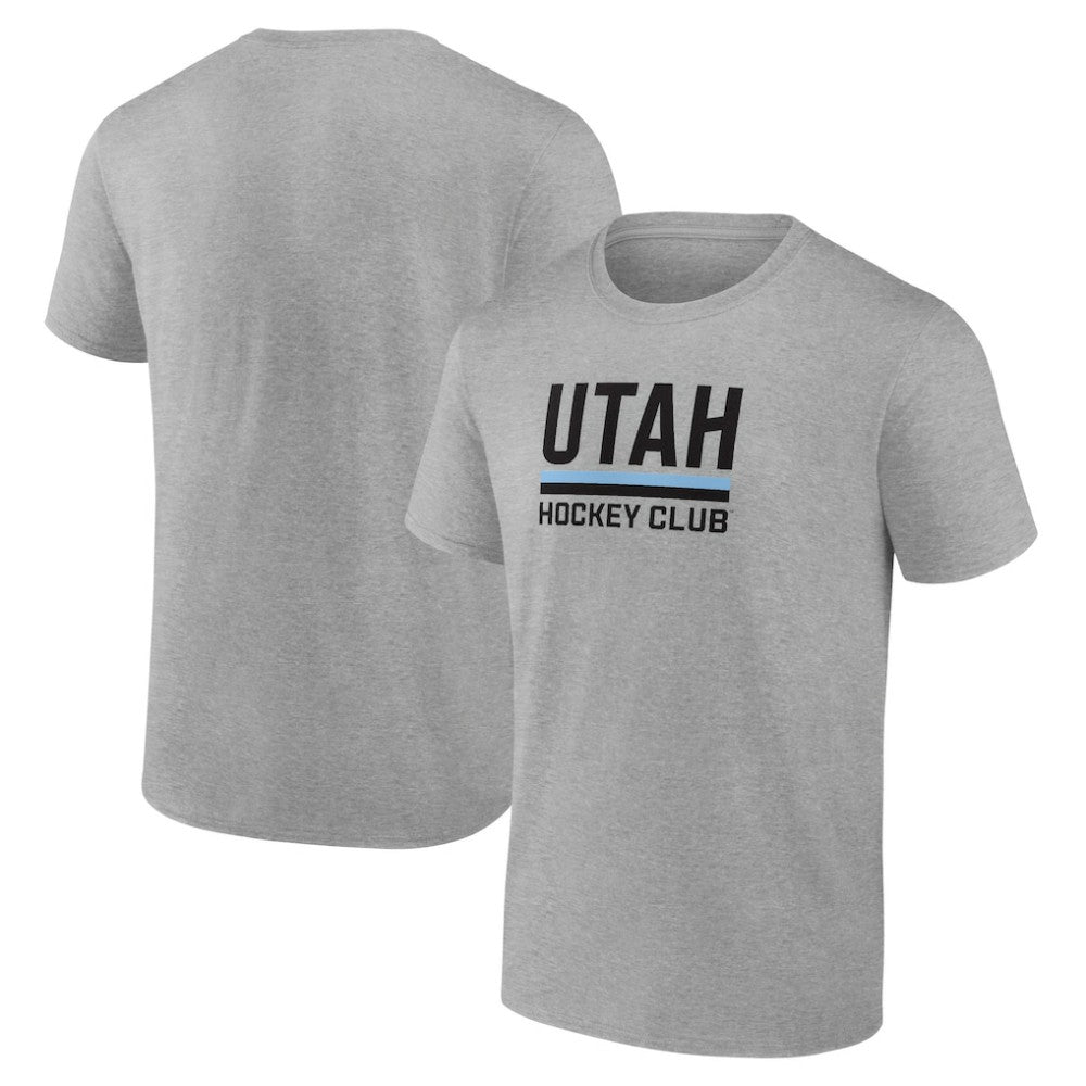 Utah Mammoth Fanatics Draft Logo T-Shirt - Heather Gray | US 201875564
