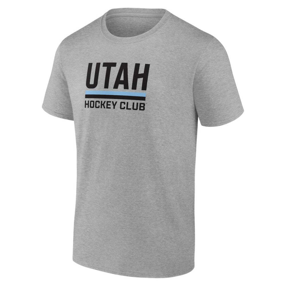 Utah Mammoth Fanatics Draft Logo T-Shirt - Heather Gray | US 201875564