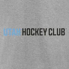 Utah Mammoth Fanatics Wordmark Logo T-Shirt - Heather Gray | US 201875566