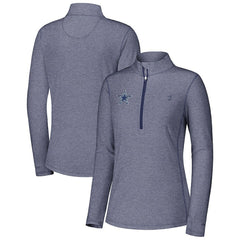 Dallas Cowboys Women's Sport Playa Vista IslandZone Quarter-Zip Jacket - Navy Jackets