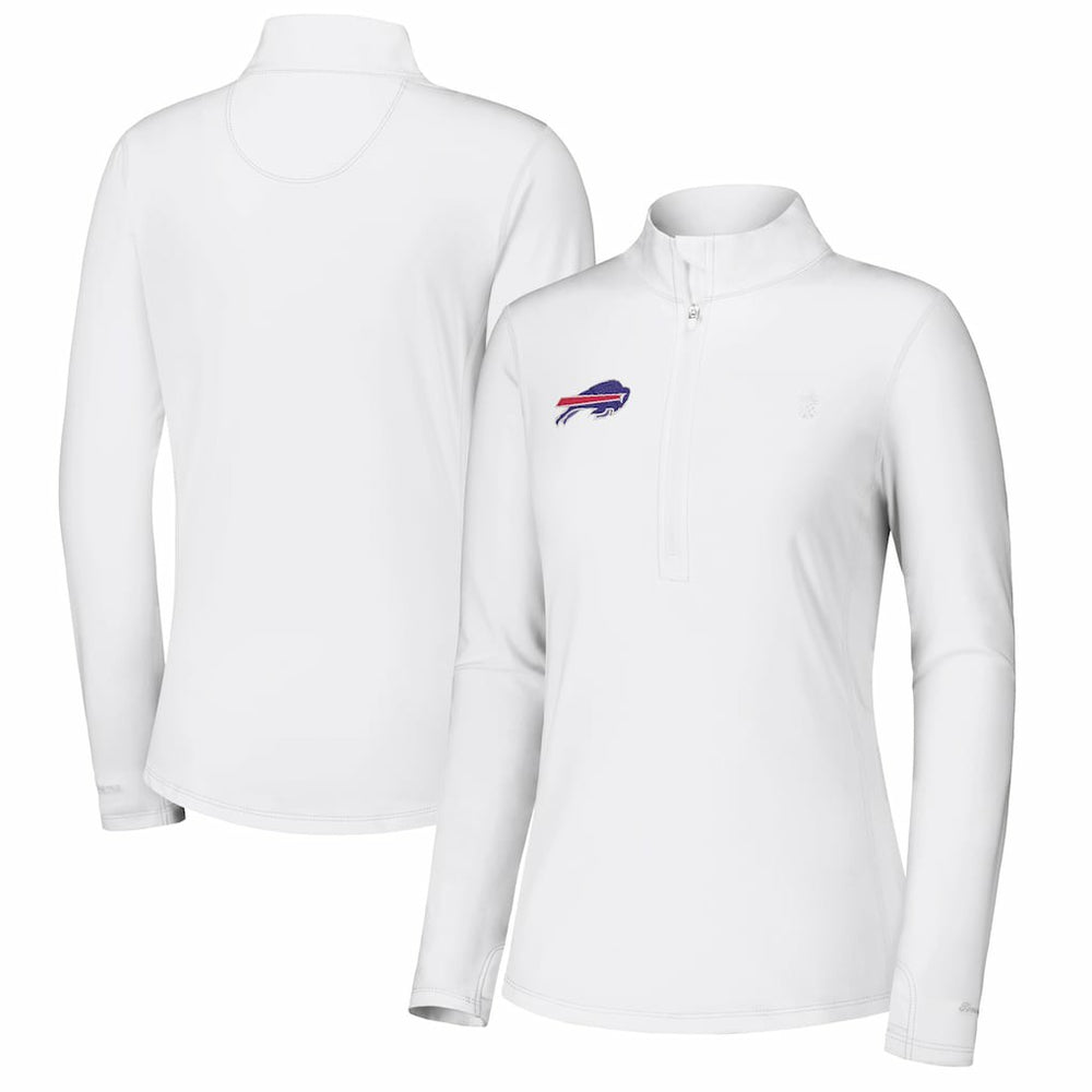 Buffalo Bills Women's Sport Playa Vista IslandZone Quarter-Zip Jacket - White Jackets