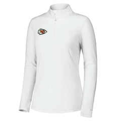 Kansas City Chiefs Women's Sport Playa Vista IslandZone Quarter-Zip Jacket - White Jackets