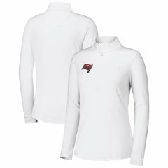 Tampa Bay Buccaneers Women's Sport Playa Vista IslandZone Quarter-Zip Jacket - White Jackets