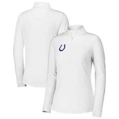 Indianapolis Colts Women's Sport Playa Vista IslandZone Quarter-Zip Jacket - White Jackets