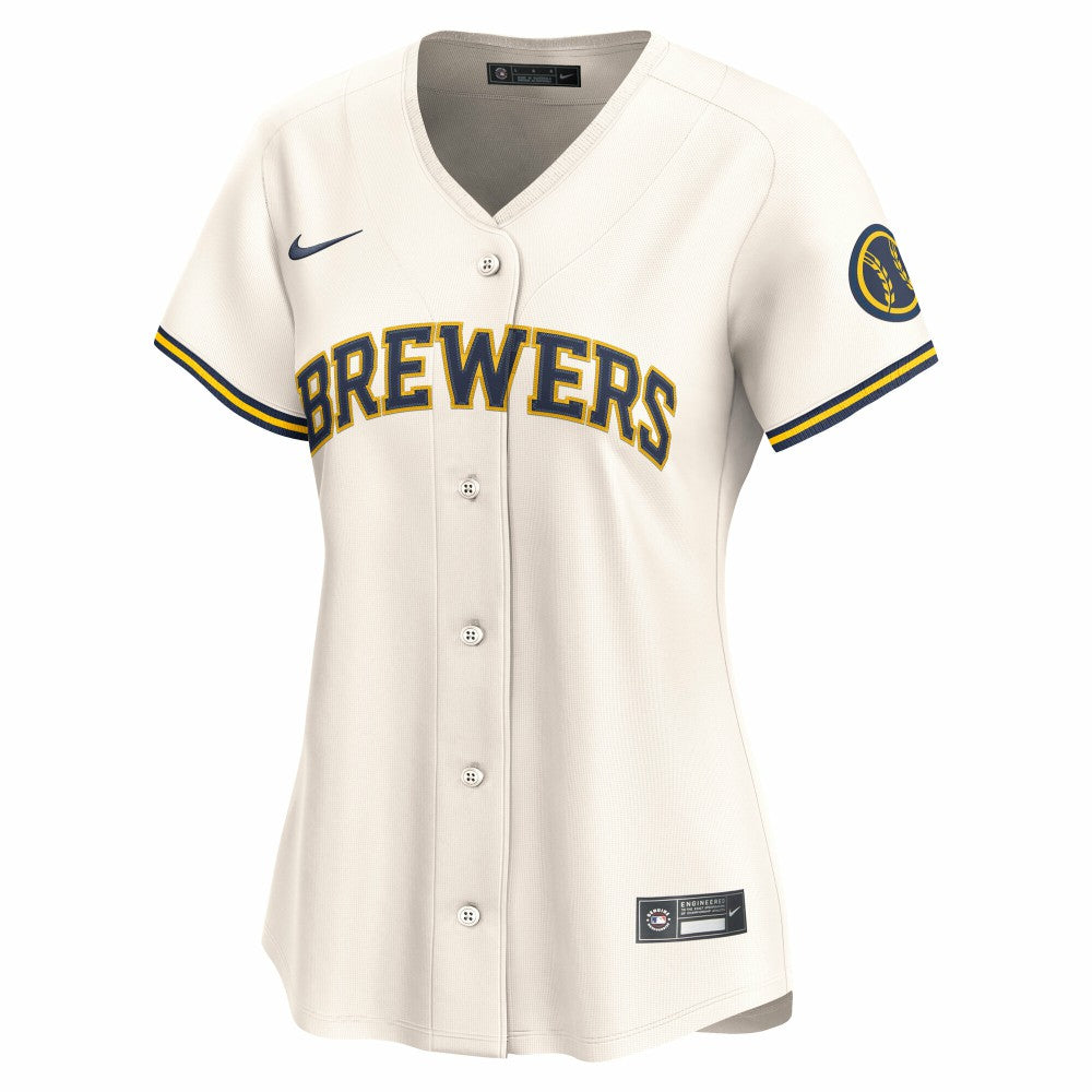 Milwaukee Brewers Nike Women's Home Limited Jersey - Cream Jerseys