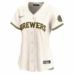 Milwaukee Brewers Nike Women's Home Limited Jersey - Cream Jerseys