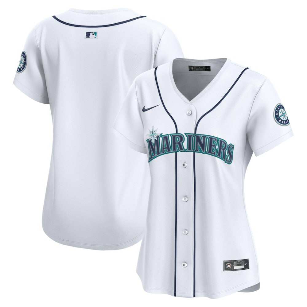 Seattle Mariners Nike Women's Home Limited Jersey - White Jerseys