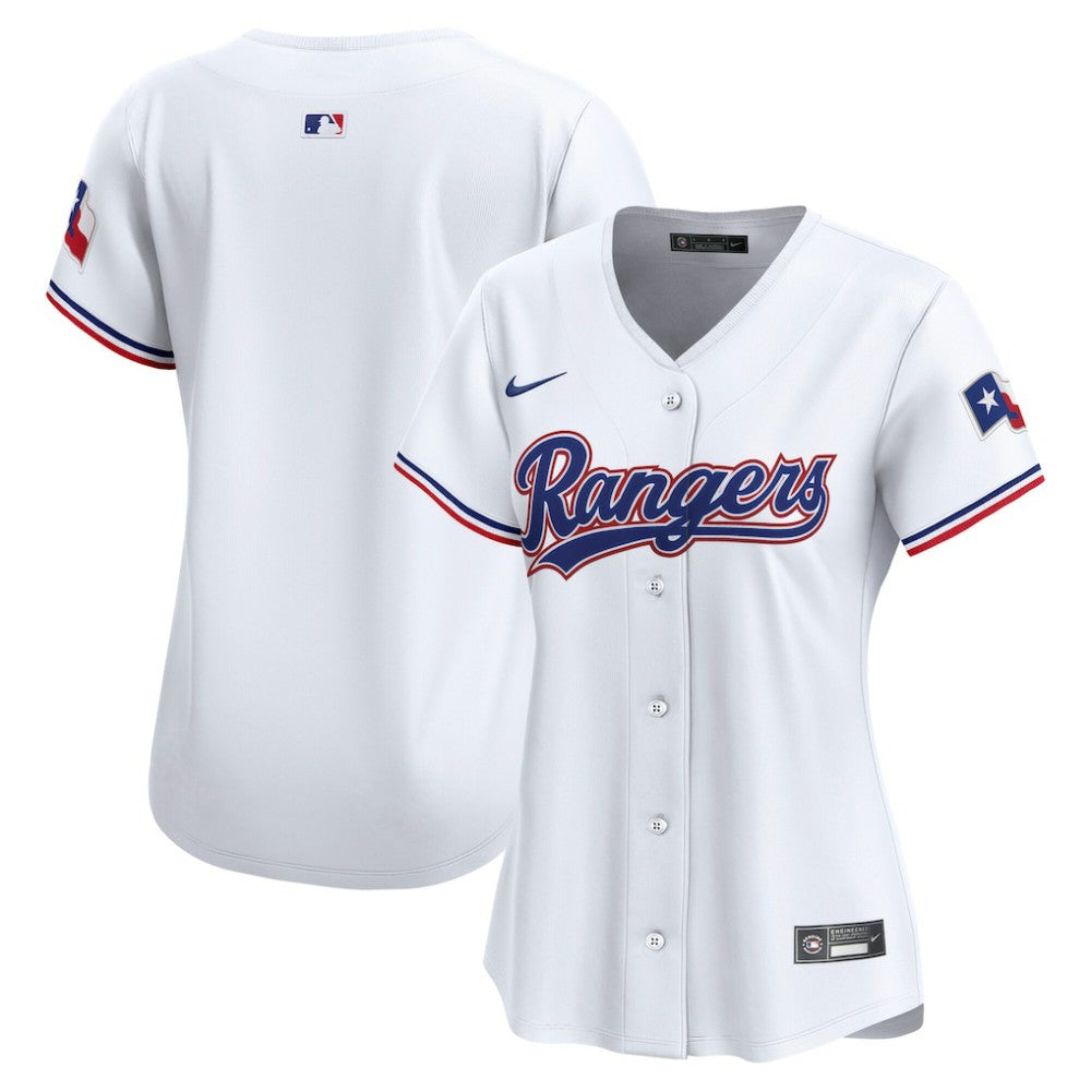 Texas Rangers Nike Women's Home Limited Jersey - White Jerseys