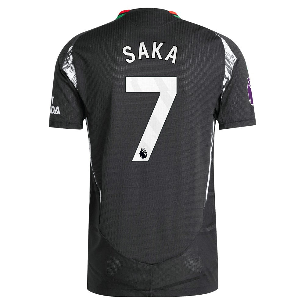 Bukayo Saka Arsenal 2024/25 Away Player Jersey Black - Adidas on sale