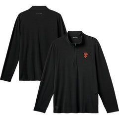 San Francisco Giants TravisMathew The Heater Quarter-Zip Pullover Top - Black Pullover