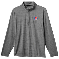 Chicago Cubs TravisMathew The Heater Quarter-Zip Pullover Top - Gray Pullover