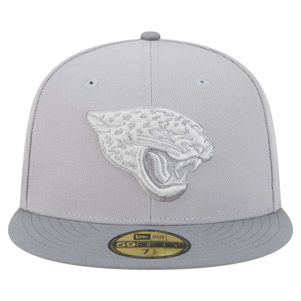 Jacksonville Jaguars New Era Iron Cloud 59FIFTY Fitted Hat - Gray/Graphite Hats