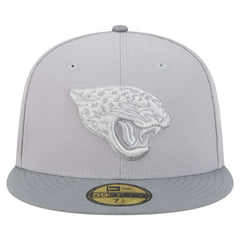 Jacksonville Jaguars New Era Iron Cloud 59FIFTY Fitted Hat - Gray/Graphite Hats