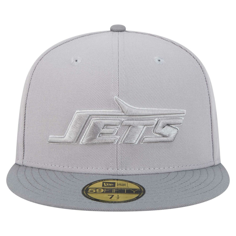 New York Jets New Era Iron Cloud 59FIFTY Fitted Hat - Gray/Graphite Hats