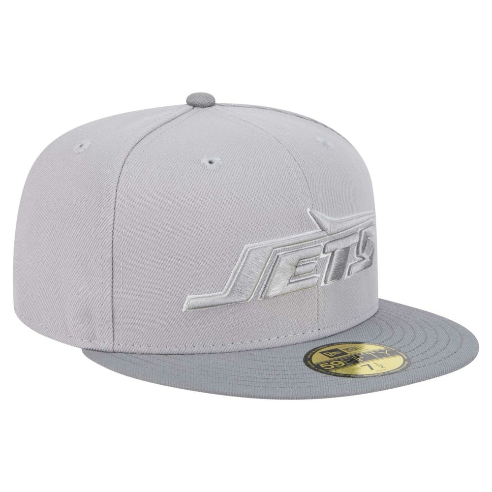 New York Jets New Era Iron Cloud 59FIFTY Fitted Hat - Gray/Graphite Hats