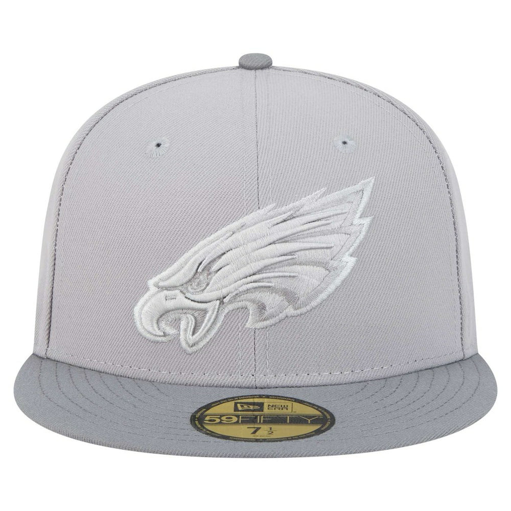 Philadelphia Eagles New Era Iron Cloud 59FIFTY Fitted Hat - Gray/Graphite Hats