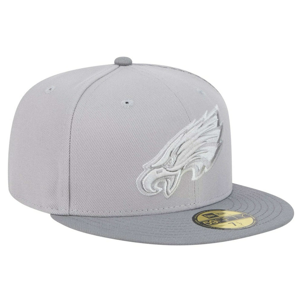 Philadelphia Eagles New Era Iron Cloud 59FIFTY Fitted Hat - Gray/Graphite Hats
