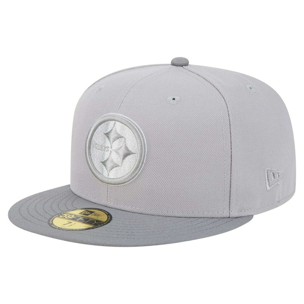Pittsburgh Steelers New Era Iron Cloud 59FIFTY Fitted Hat - Gray/Graphite Hats