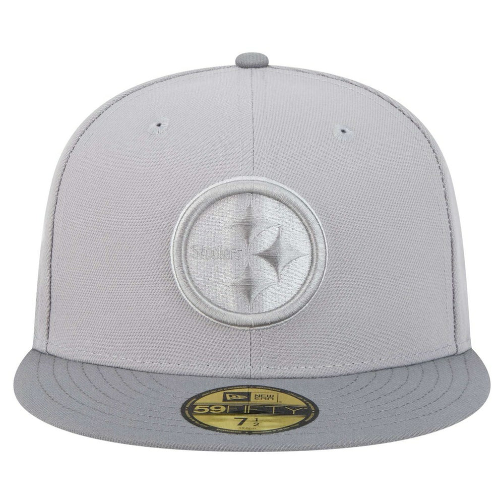Pittsburgh Steelers New Era Iron Cloud 59FIFTY Fitted Hat - Gray/Graphite Hats