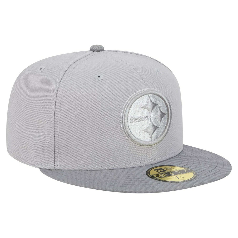Pittsburgh Steelers New Era Iron Cloud 59FIFTY Fitted Hat - Gray/Graphite Hats