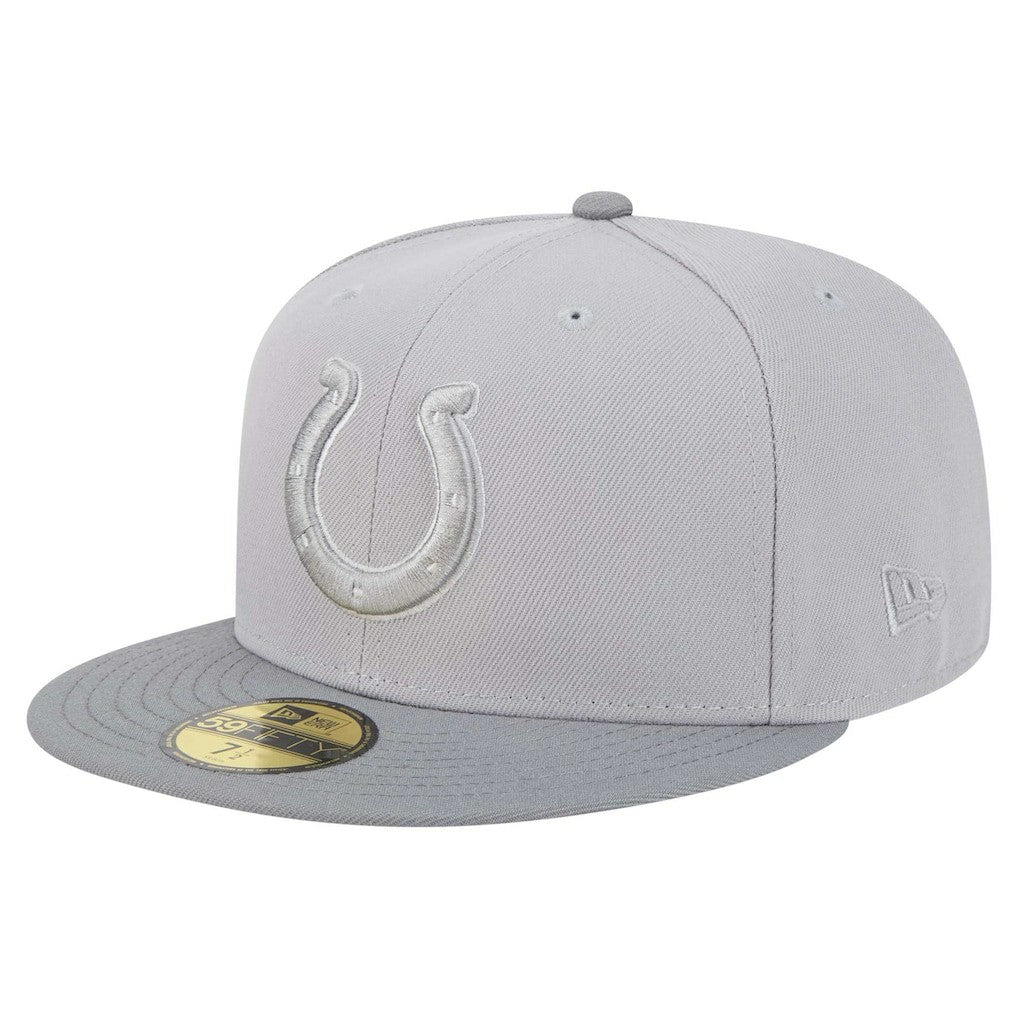 Indianapolis Colts New Era Iron Cloud 59FIFTY Fitted Hat - Gray/Graphite Hats