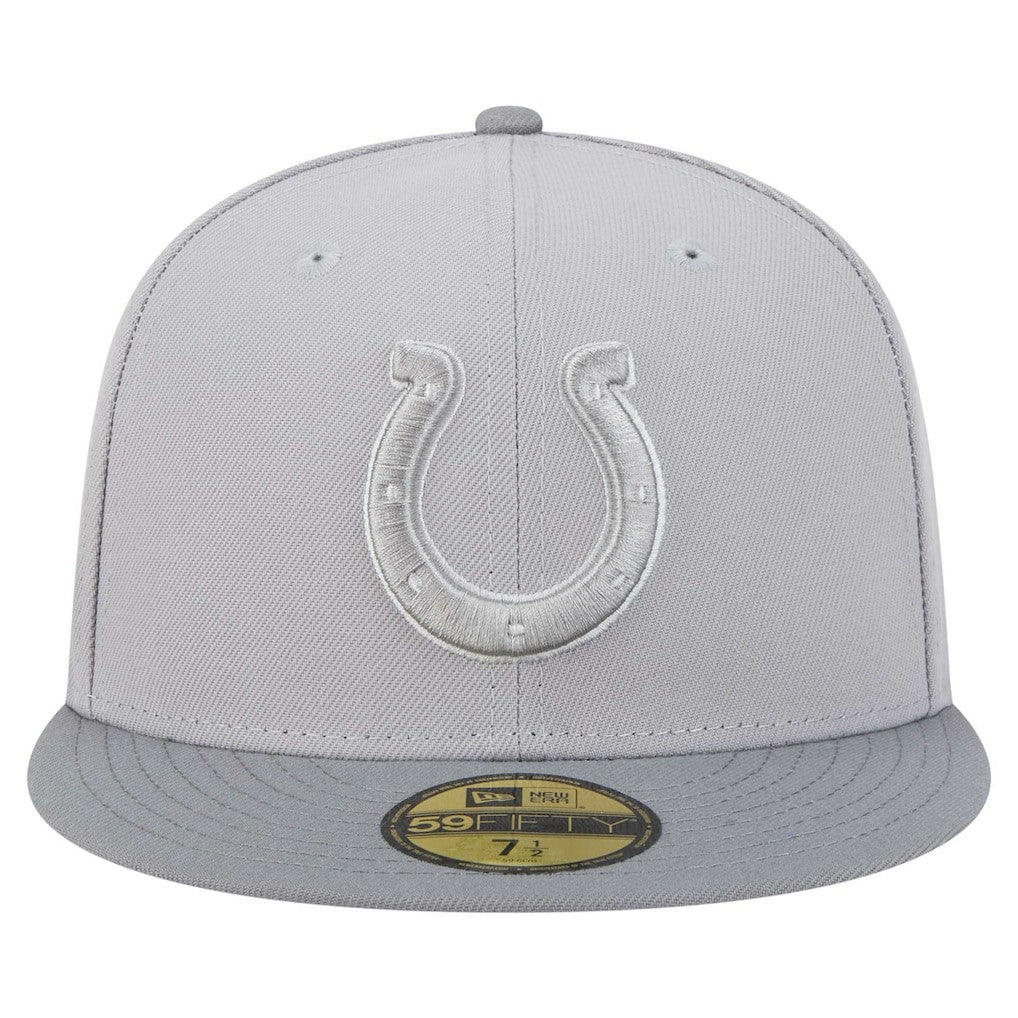 Indianapolis Colts New Era Iron Cloud 59FIFTY Fitted Hat - Gray/Graphite Hats