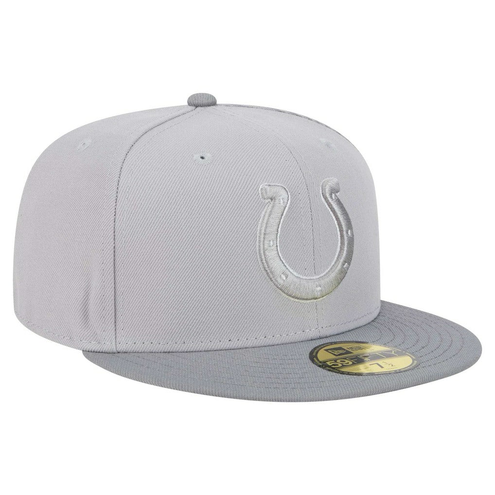 Indianapolis Colts New Era Iron Cloud 59FIFTY Fitted Hat - Gray/Graphite Hats