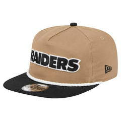 Las Vegas Raiders New Era Desert Golfer Snapback Hat - Khaki/Black Hats