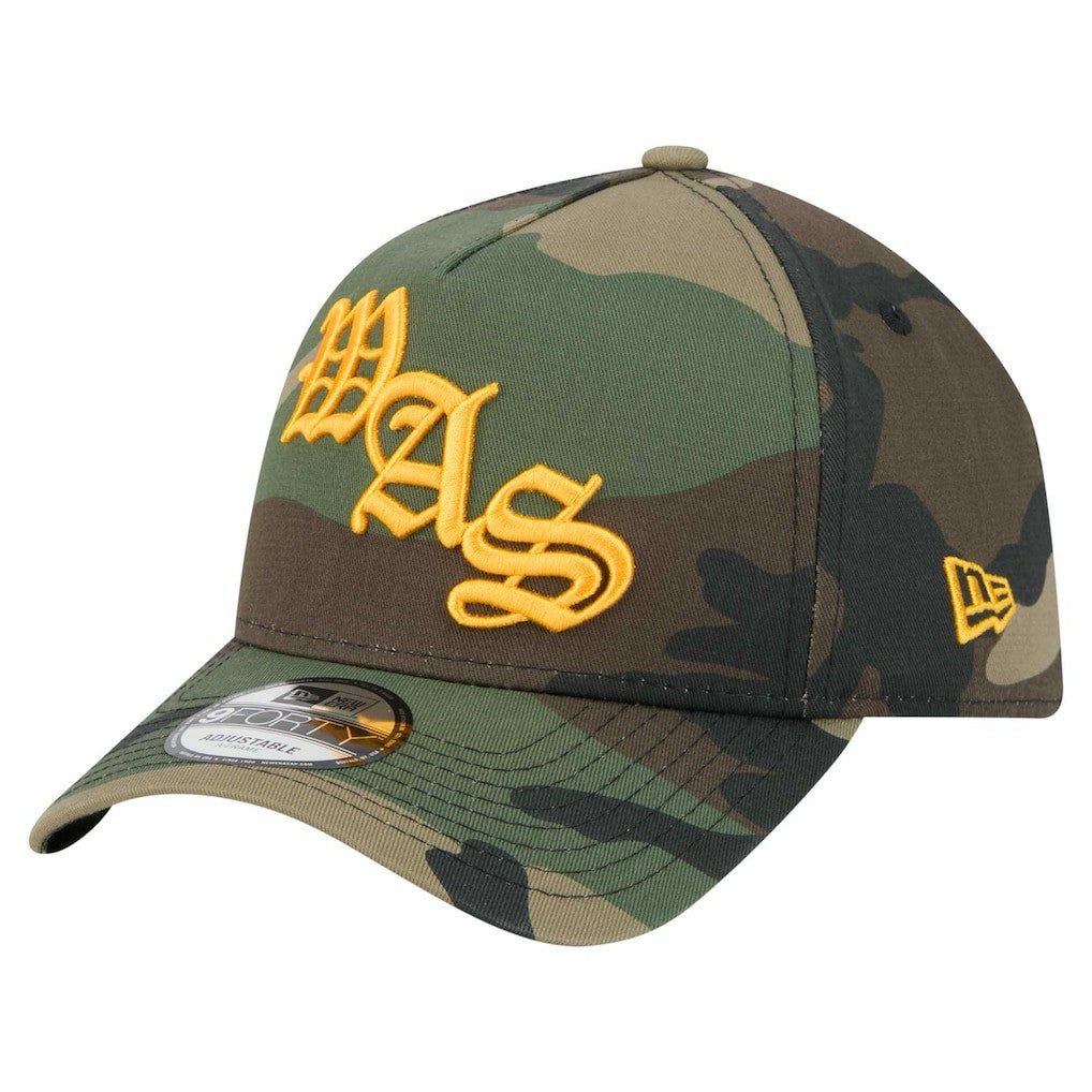 Washington Commanders New Era Mystic Camo A-Frame 9FORTY Adjustable Hat - Camo Hats