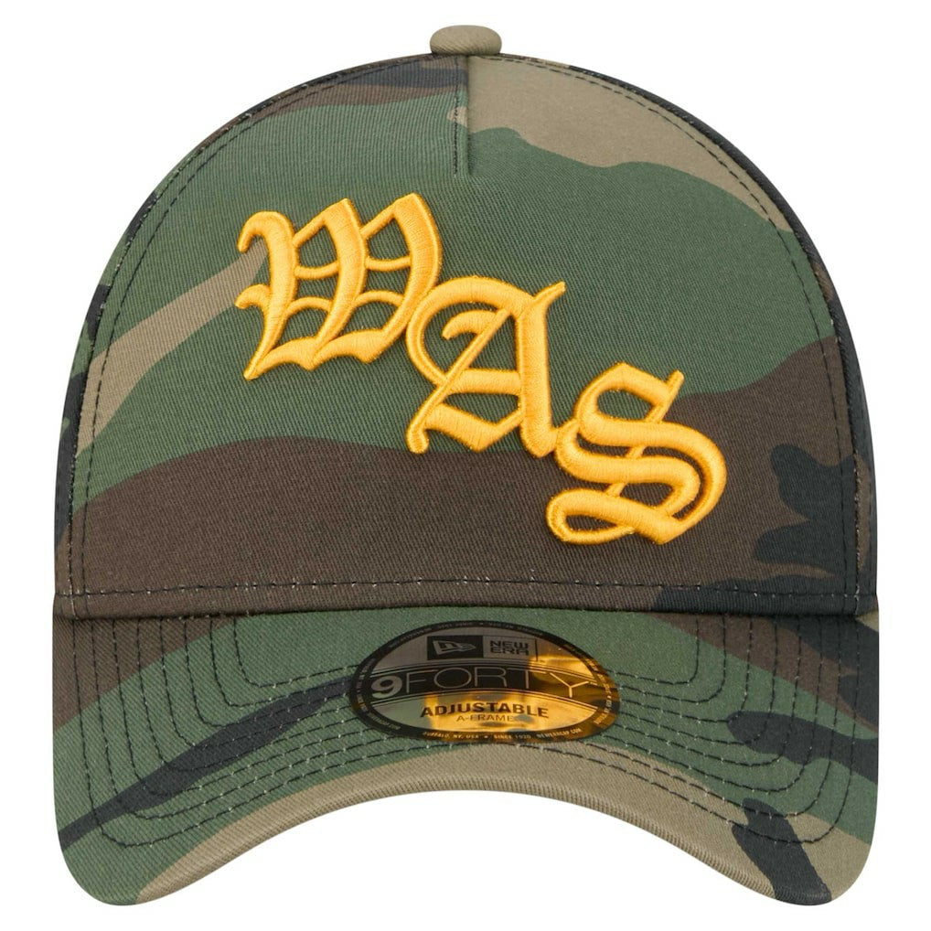 Washington Commanders New Era Mystic Camo A-Frame 9FORTY Adjustable Hat - Camo Hats